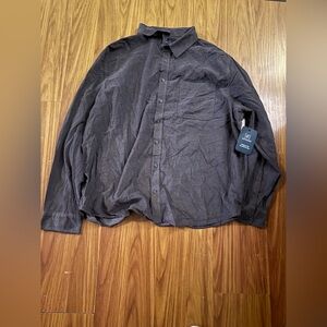 Dark Gray Button-Up Shirt size 3XL men’s